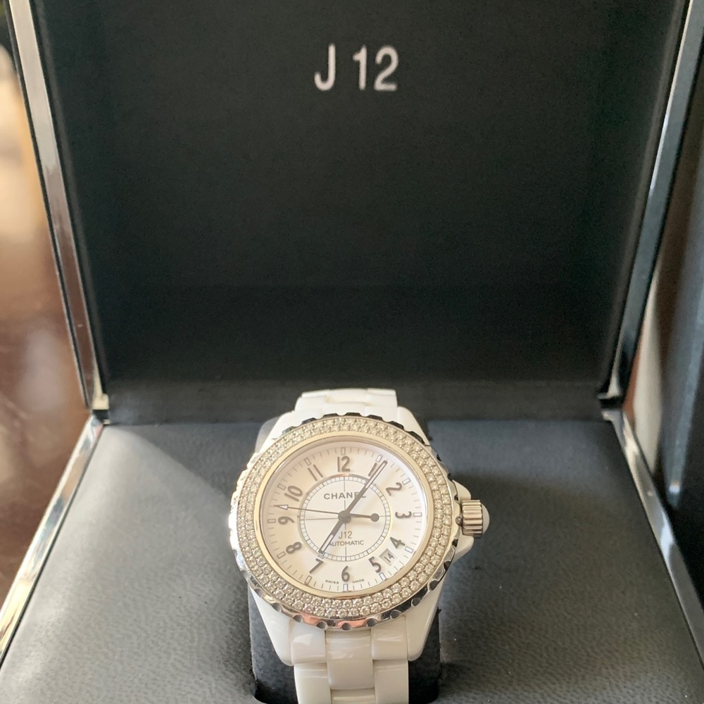 CHANEL J12 Silver and White Watch